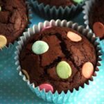 Muffins de chocolate y menta fáciles y refrescantes