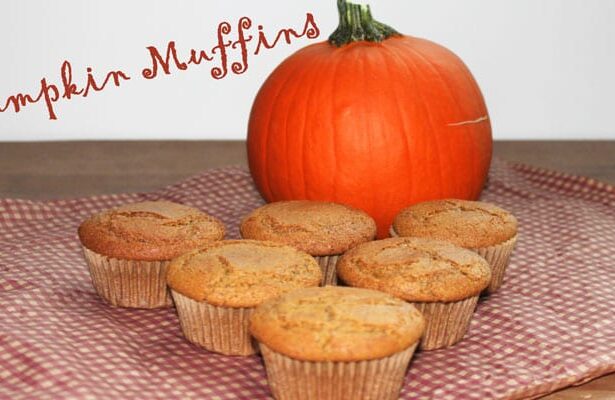 Receta de Muffins de Calabaza (sin gluten, veganos)