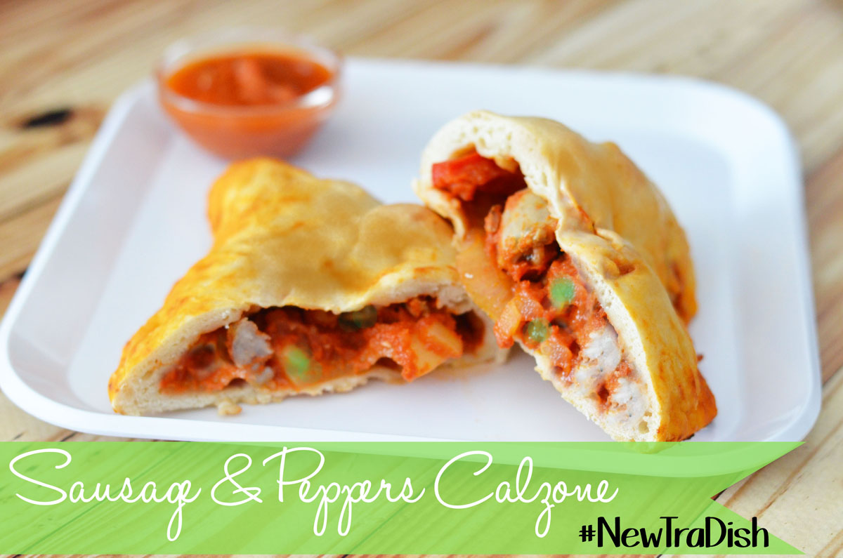 Nuevo Tra-Dish: Receta de Calzone de Salchichas y Pimientos