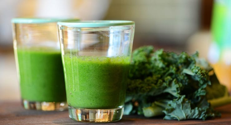 Receta de Batido Saludable de Col Rizada