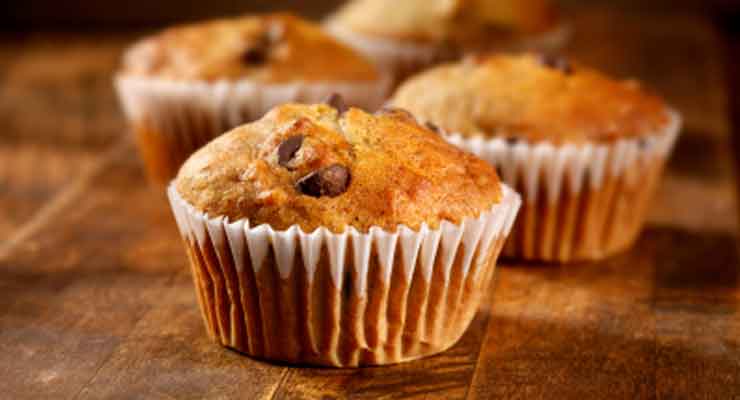 Receta de Muffins de Plátano con Chispas de Chocolate