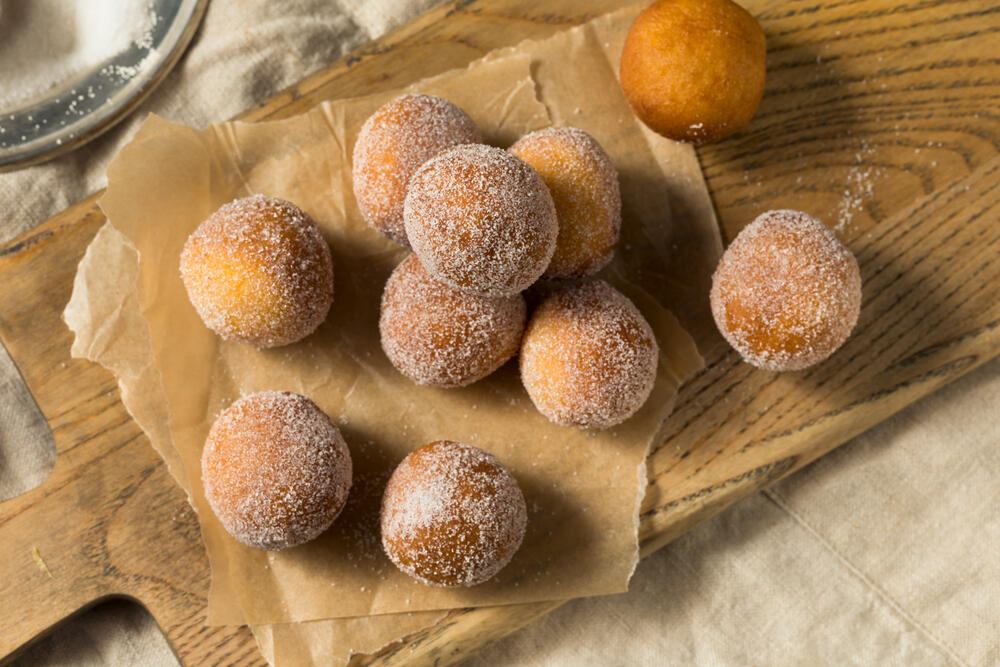 Receta de Bolitas de Dona de Calabaza con Especias [vegana, sin gluten]