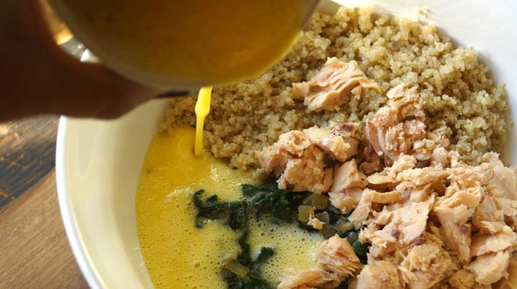 mezcla de salmón