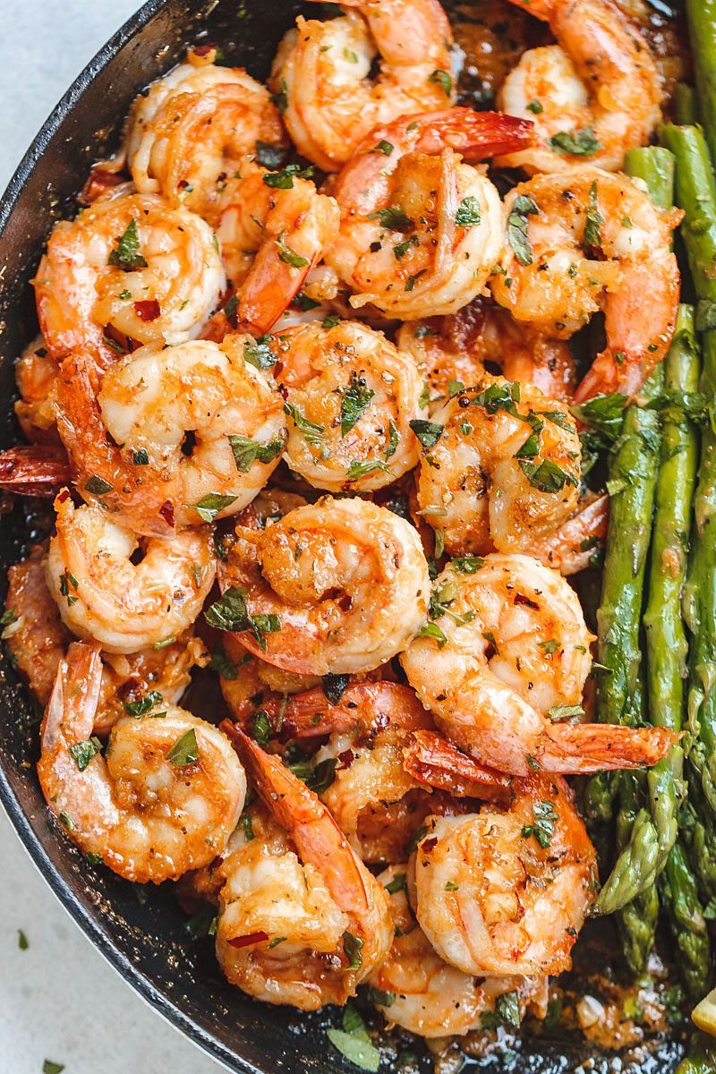 receta de langostinos al ajillo - #receta de #eatwell101®
